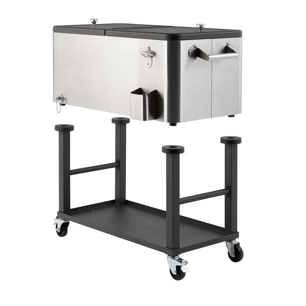100 Qt./25 Gal.  Steel Wheeled Cooler with Detachable Tub