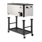 100 Qt./25 Gal.  Steel Wheeled Cooler with Detachable Tub