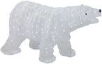 28" Lighted Commercial Grade Acrylic Polar Bear Christmas Display Decoration