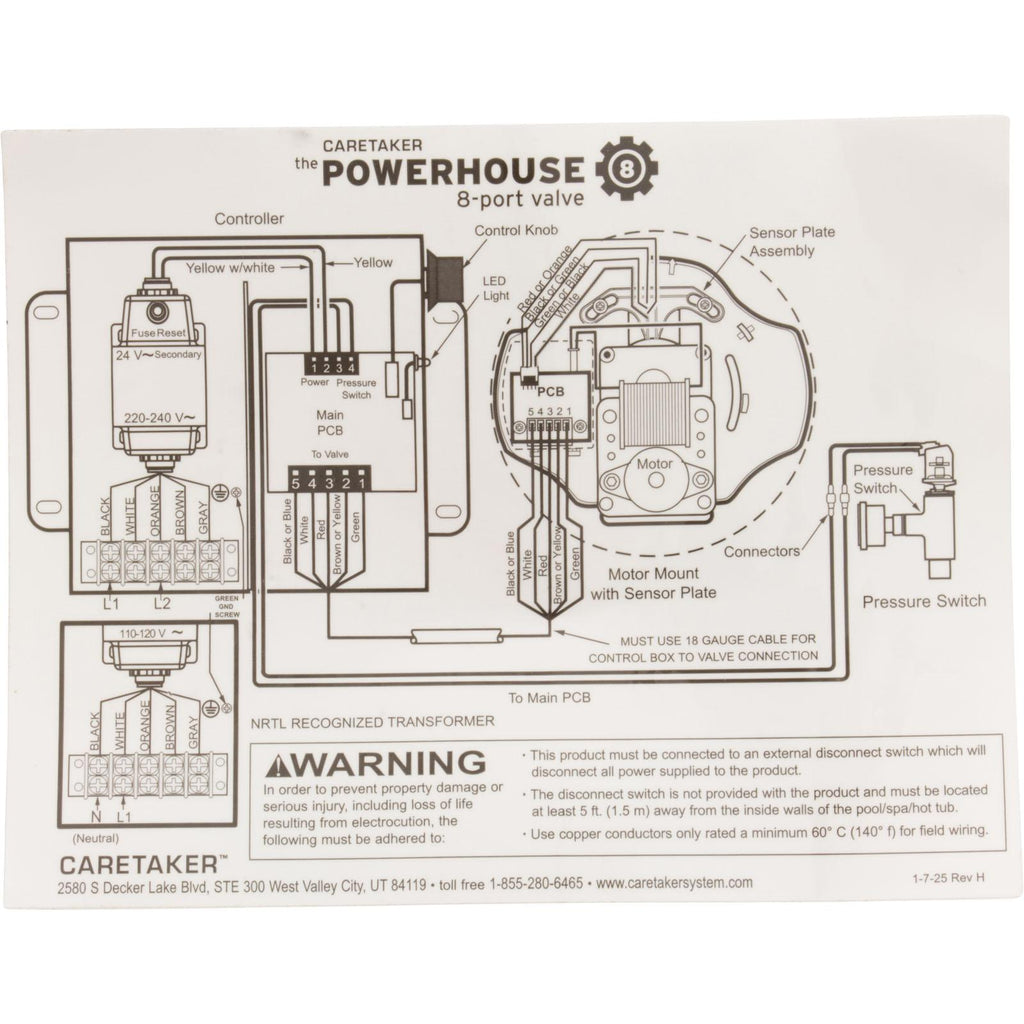 Zodiac Pool Solutions Transformer Upgrade Kit, Caretaker UltraFlex 1 &amp; 2