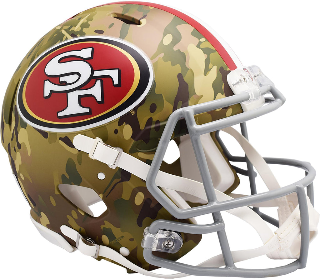 Riddell San Francisco 49ers Camo Alternate Revolution Speed Authentic Football Helmet