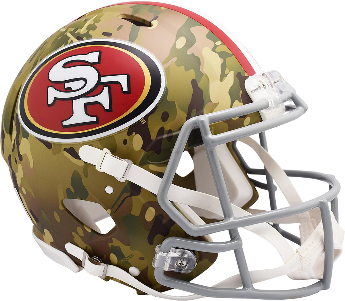 Riddell San Francisco 49ers Camo Alternate Revolution Speed Authentic Football Helmet