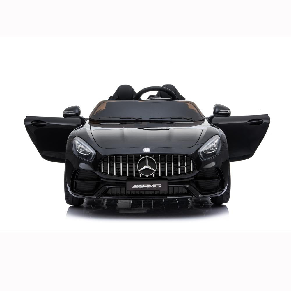 Clearance! Kids 12V RC Ride-On Car, Electric Ride On Toys for Boys, 3-6 Years Old Power Wheels Car, Ride On Truck Car w/ Remote Control, 3 Speeds, Spring Suspension, LED Light, Black, W5696