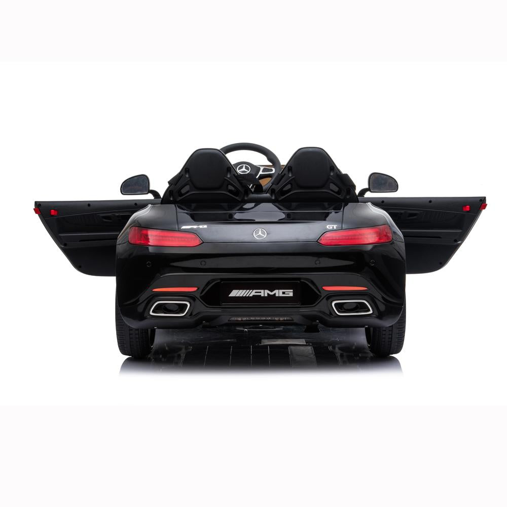 Clearance! Kids 12V RC Ride-On Car, Electric Ride On Toys for Boys, 3-6 Years Old Power Wheels Car, Ride On Truck Car w/ Remote Control, 3 Speeds, Spring Suspension, LED Light, Black, W5696