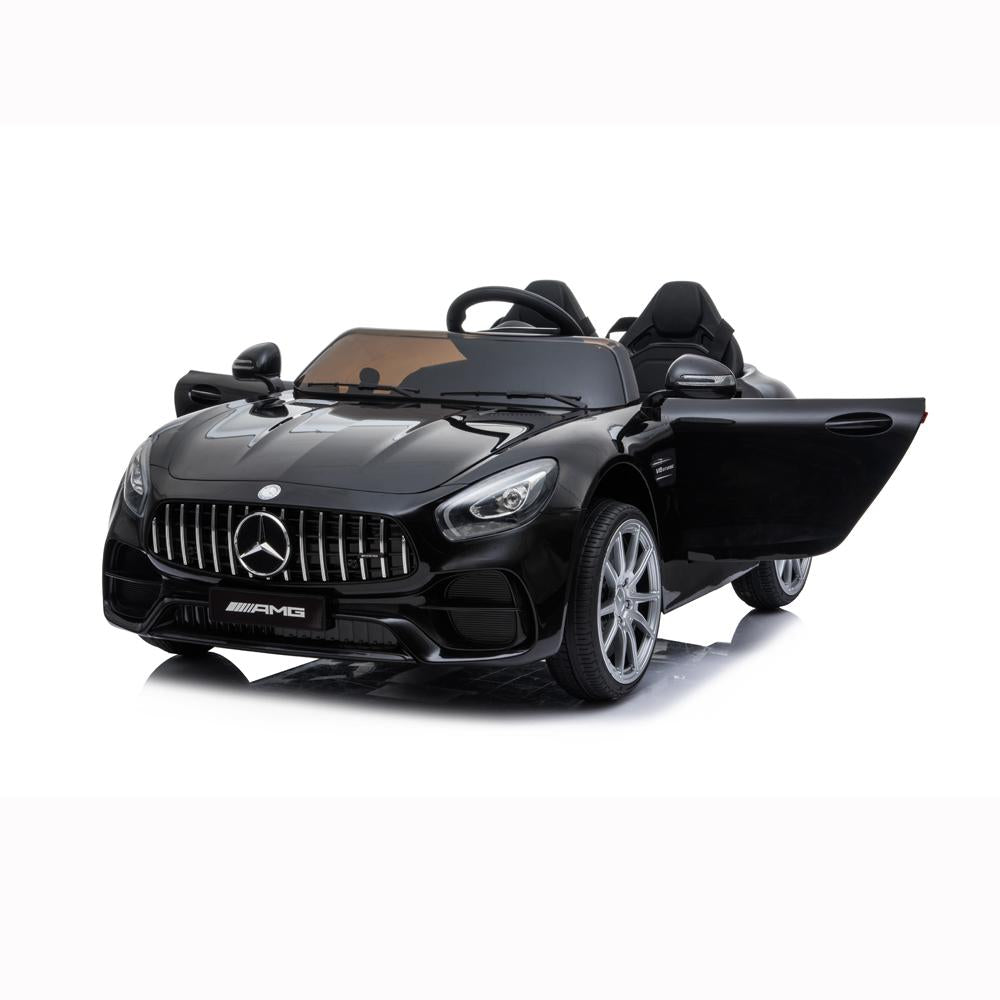 Clearance! Kids 12V RC Ride-On Car, Electric Ride On Toys for Boys, 3-6 Years Old Power Wheels Car, Ride On Truck Car w/ Remote Control, 3 Speeds, Spring Suspension, LED Light, Black, W5696