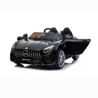 Clearance! Kids 12V RC Ride-On Car, Electric Ride On Toys for Boys, 3-6 Years Old Power Wheels Car, Ride On Truck Car w/ Remote Control, 3 Speeds, Spring Suspension, LED Light, Black, W5696