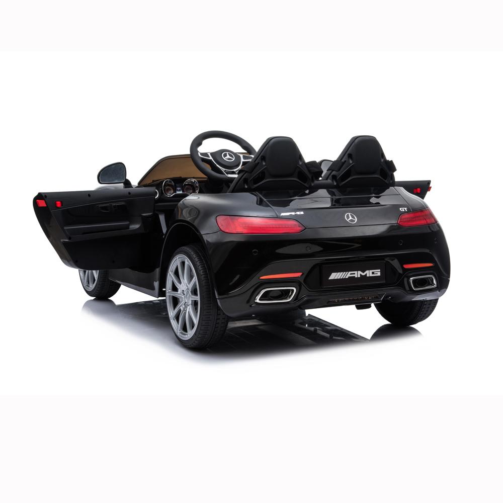 Clearance! Kids 12V RC Ride-On Car, Electric Ride On Toys for Boys, 3-6 Years Old Power Wheels Car, Ride On Truck Car w/ Remote Control, 3 Speeds, Spring Suspension, LED Light, Black, W5696