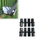 Robot Lawn Mower Fence Hinges Compatible with Most Auto Robotic Mower Fence Gates, Outdoor Fence Gate HinHardware 8-Pack Kit for 5/8" x 5/8" Aluminum Square Picket Fence
