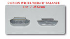 600 Pcs P Style Clip-on Wheel Weight  1oz 28 gram  P100 Led Free