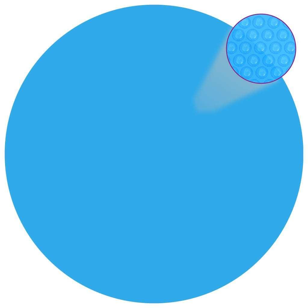 round pool cover 216 inch pe blue