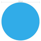 round pool cover 216 inch pe blue