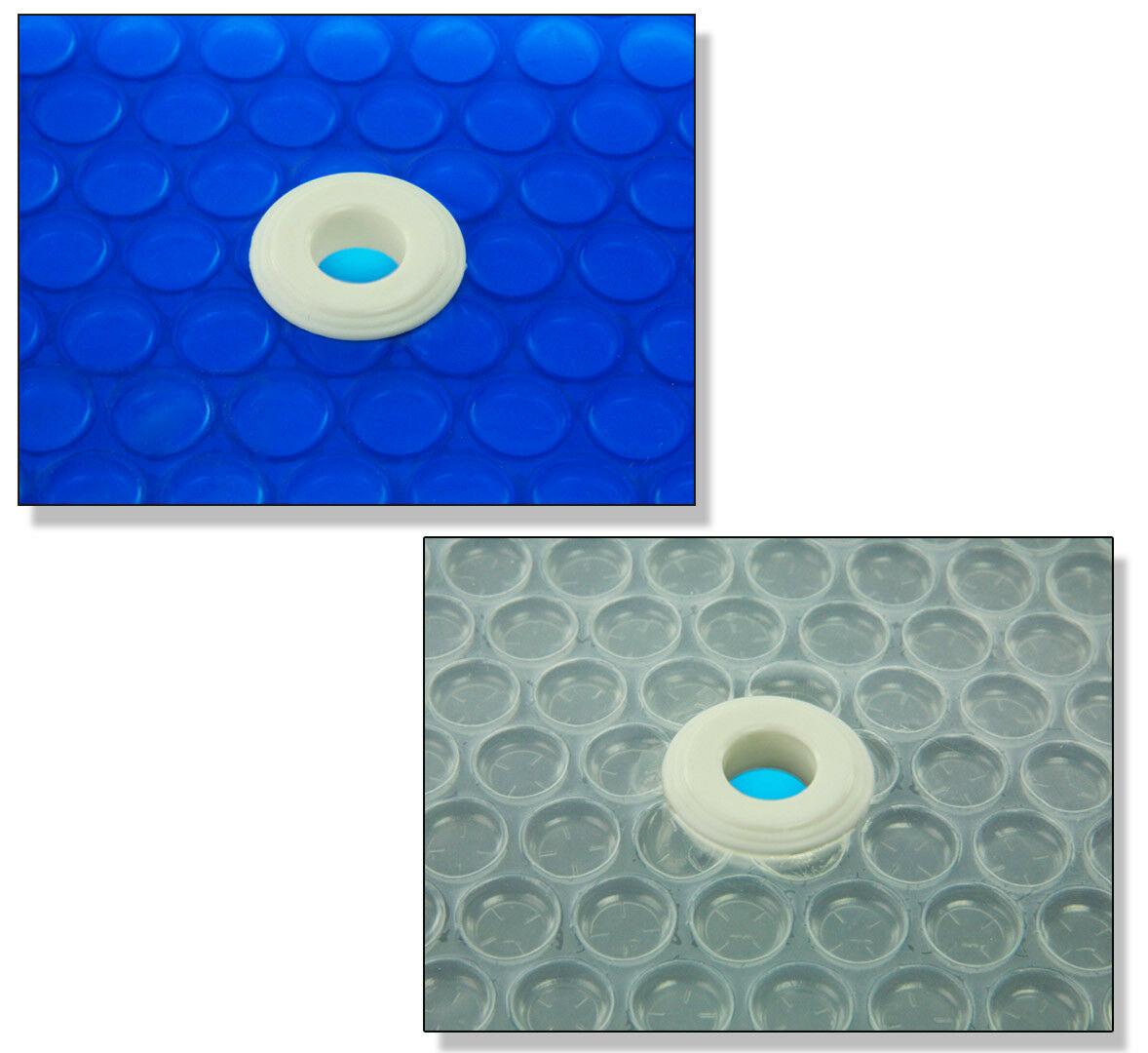 12'x32' rectangle swimming pool solar cover 800, 1200 and 1600 series w grommets