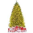 6 ft. Pre-Lit LED Light Artificial Christmas Tree Fir with 8 Flash Modes Patio