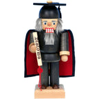 9" Standing Christian Ulbricht Handcrafted Wooden Graduate Nutcracker