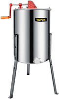 happybuy manual honey extractor separator 4 frame stainless steel honeycomb drum spinner crank beekeeping equipment apiary centrifuge equipment