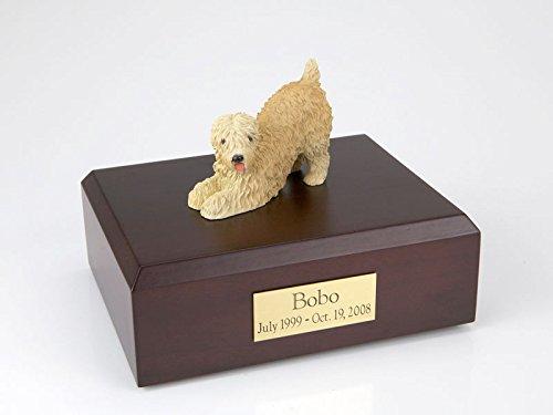 Ever My Pet Genuine North American Hardand Soft Coated Wheaten Playing Dog Figurine Urn Medium