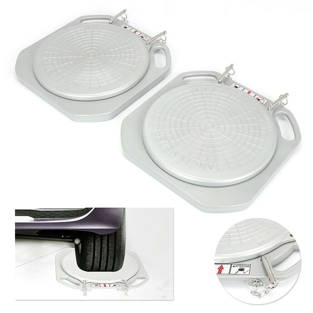 One Pair Durable Car Front End Wheel Alignment Turntable Turn Plates Tools