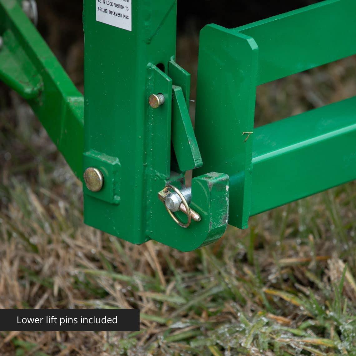 titan tractor drawbar with suitcase weight brackets | 2" receiver | cat 1 3-pt
