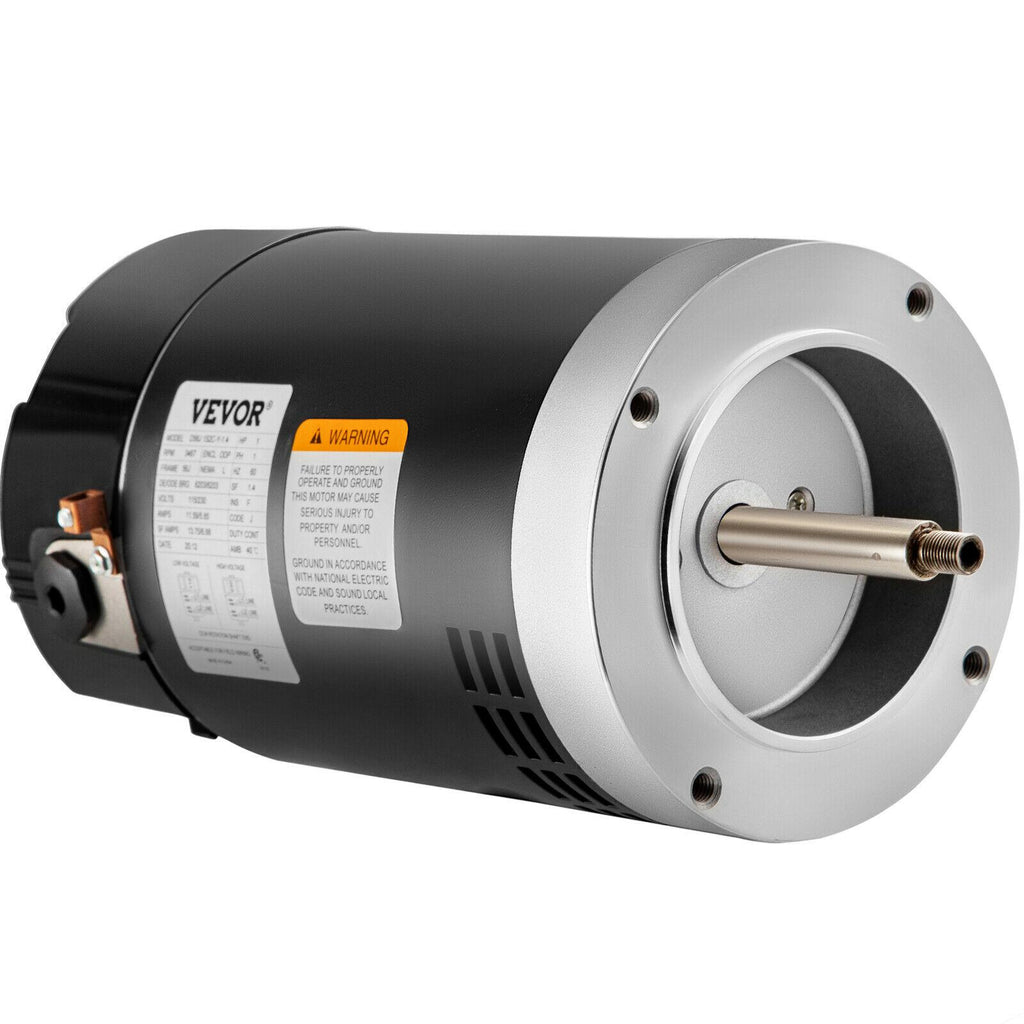 vevor pool pump motor electric motor 1 hp 115/230v swimming pool motor 3467 rpm