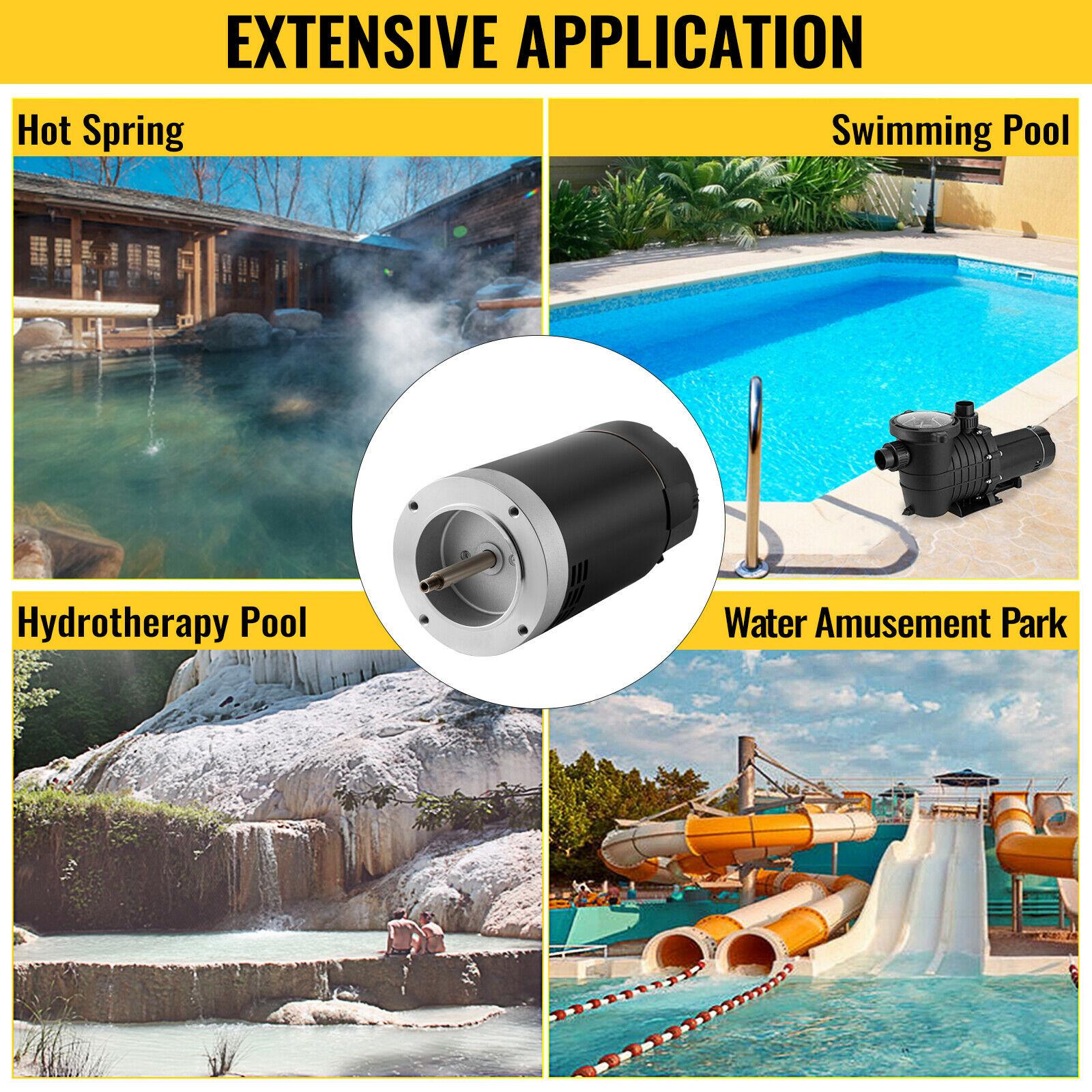 vevor pool pump motor electric motor 1 hp 115/230v swimming pool motor 3467 rpm