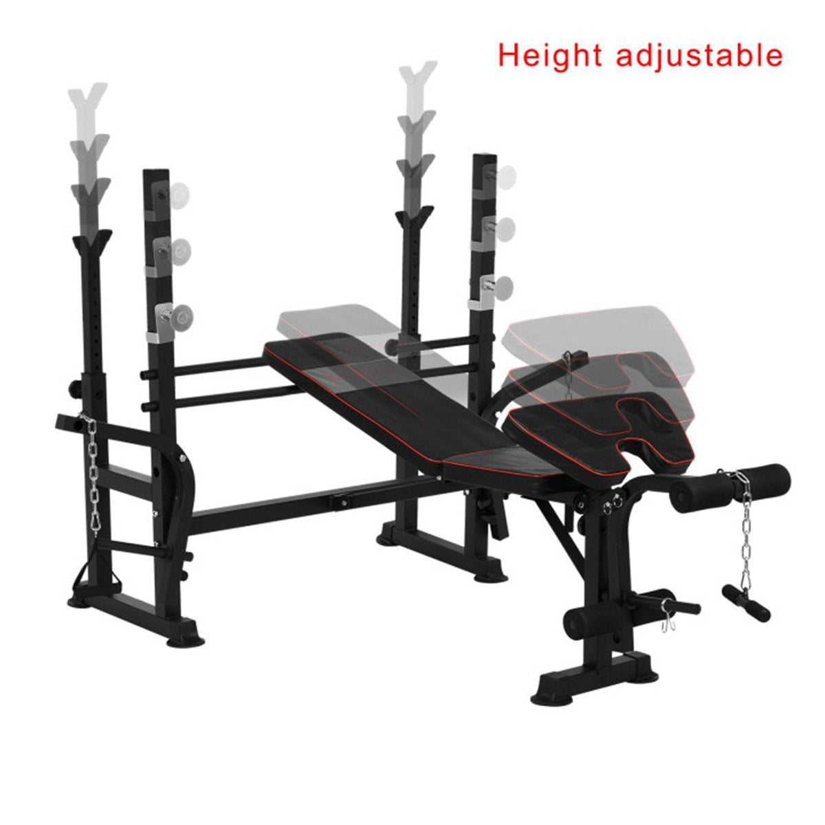 Multifunctional Strength Training Fitness Equipment Weightlifting Bed Set