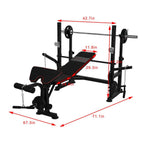 Multifunctional Strength Training Fitness Equipment Weightlifting Bed Set