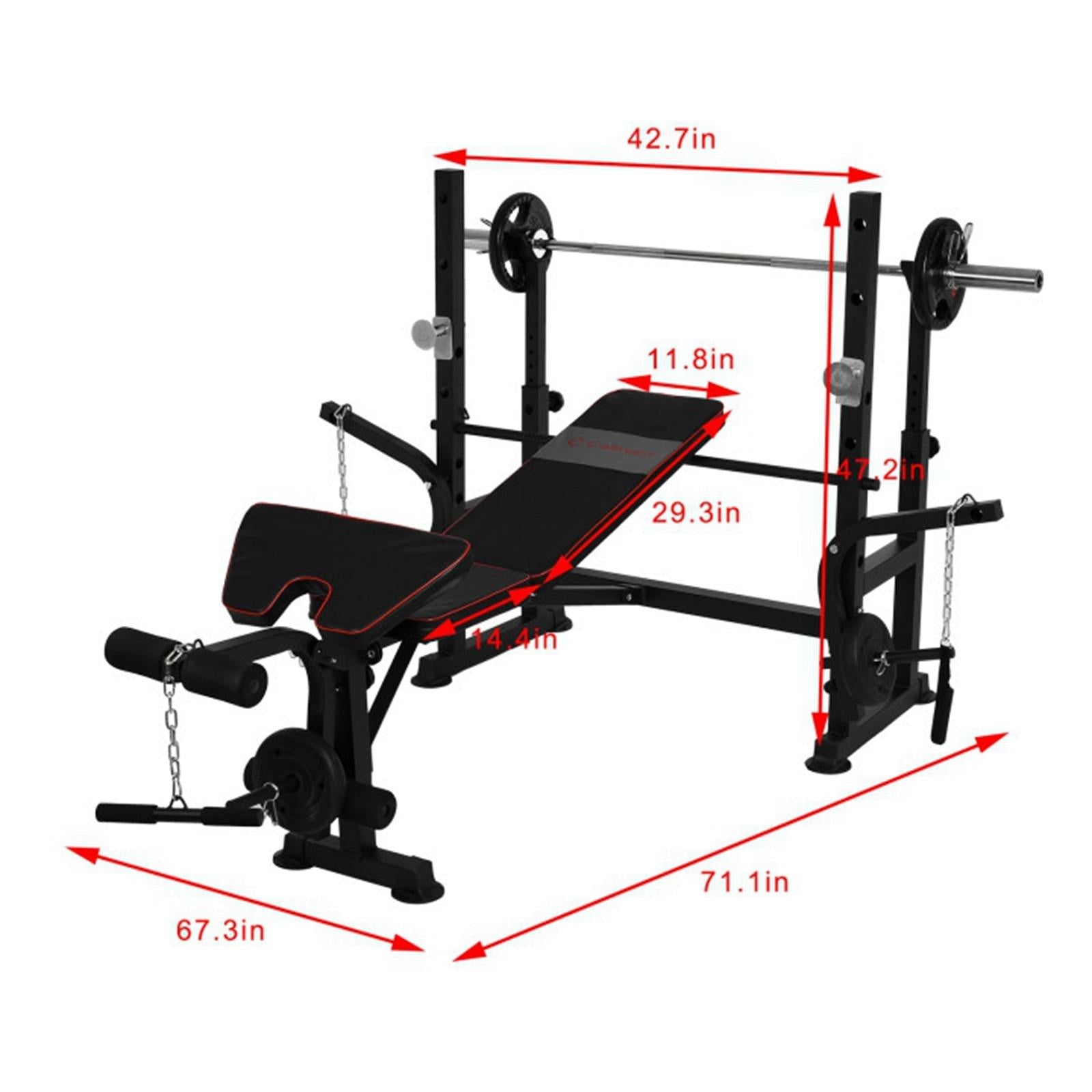 Multifunctional Strength Training Fitness Equipment Weightlifting Bed Set