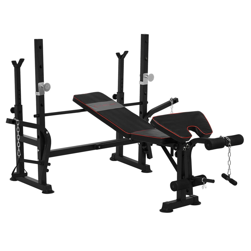 Multifunctional Strength Training Fitness Equipment Weightlifting Bed Set