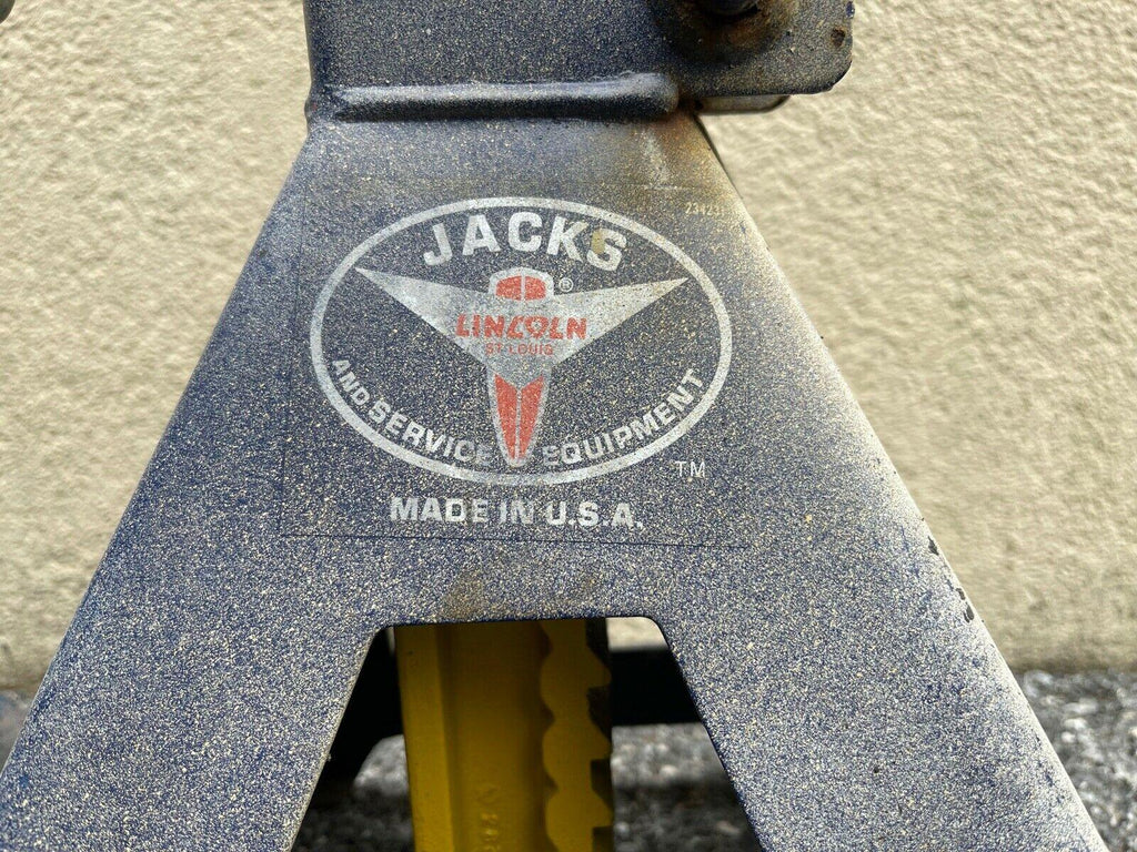 LINCOLN St. Louis  5 TON Automotive JACK STANDS Model 93516 Series B USA