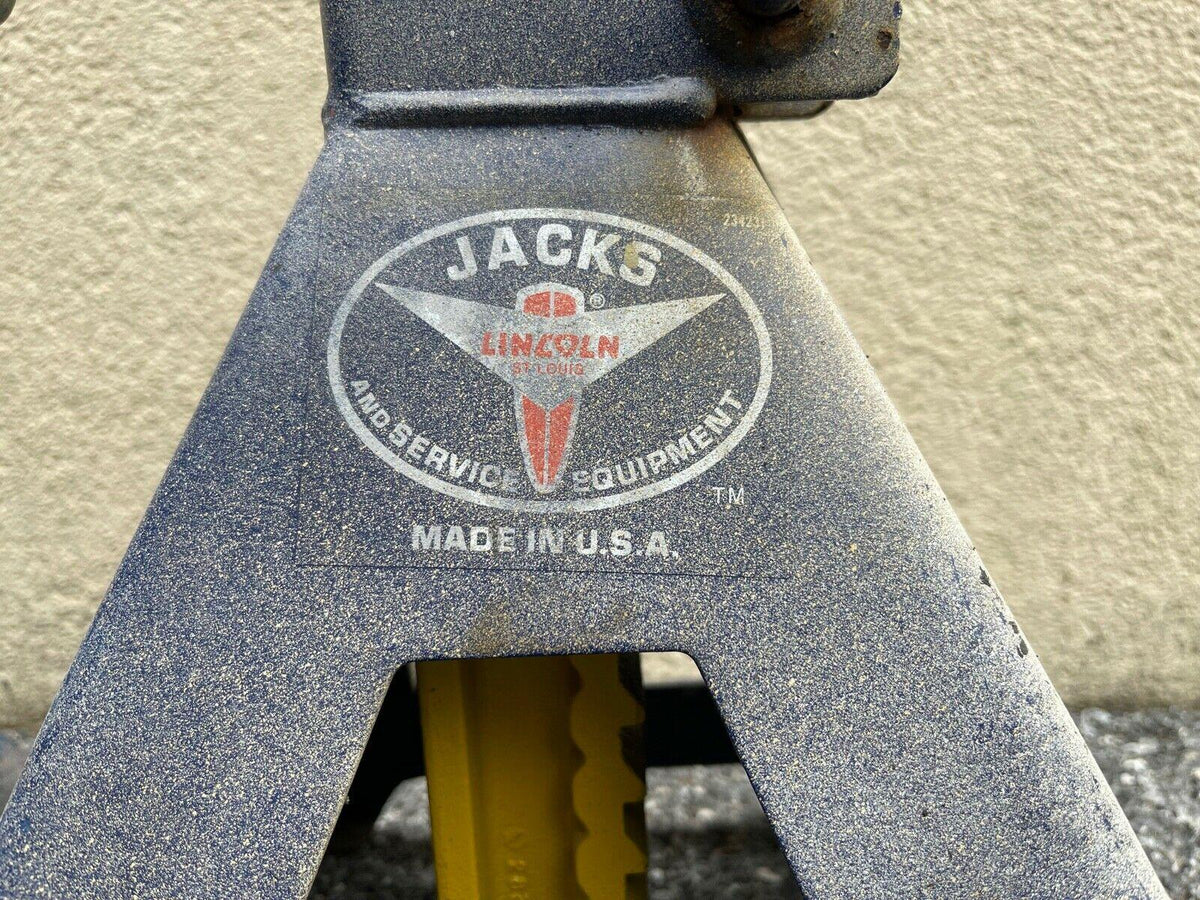 LINCOLN St. Louis  5 TON Automotive JACK STANDS Model 93516 Series B USA
