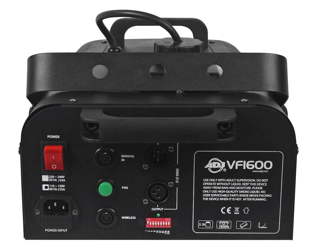 American DJ VF1600 Mobile DMX Fog Machine W/ Wired &amp; Wireless Remotes+(2) Scrims