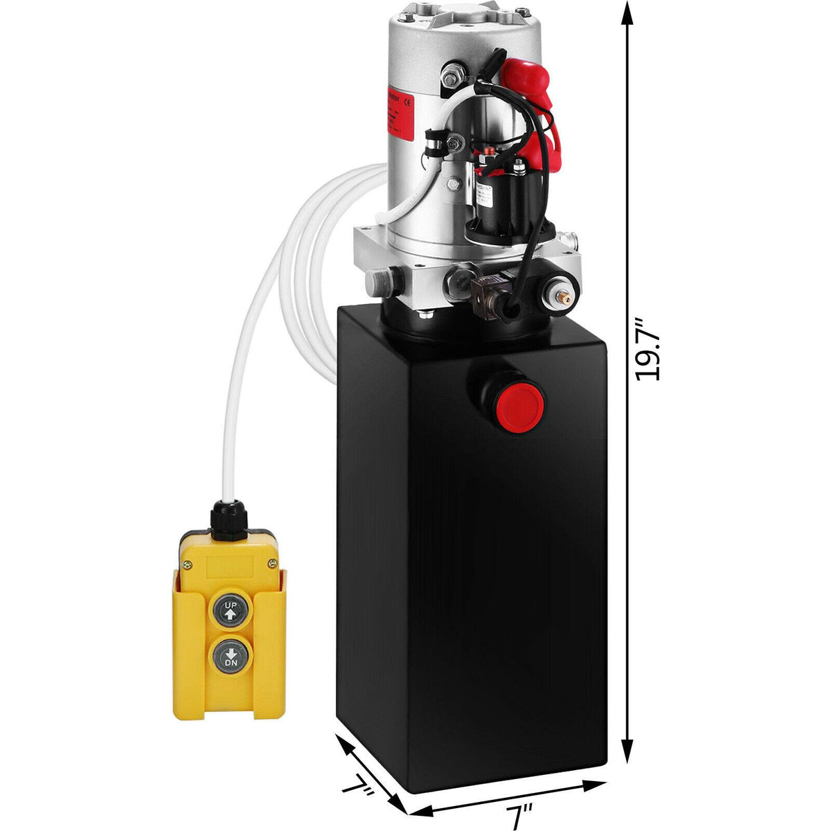 8 Quart Single Acting Hydraulic Pump Dump Trailer Unloading Control Kit Iron