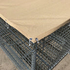 Alion Home Sun Block Dog Run &amp; Pet Kennel Shade Cover Privacy Screen (Dog Kennel not Included) - No Black Trim - Beige