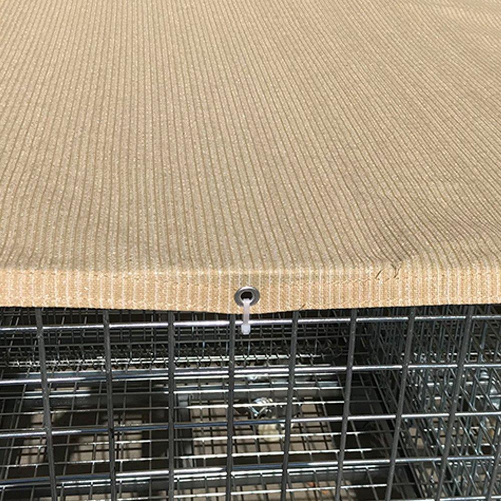 Alion Home Sun Block Dog Run &amp; Pet Kennel Shade Cover Privacy Screen (Dog Kennel not Included) - No Black Trim - Beige