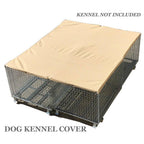 Alion Home Sun Block Dog Run &amp; Pet Kennel Shade Cover Privacy Screen (Dog Kennel not Included) - No Black Trim - Beige