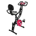 Daciye 3 in 1 Folding Upright Bike Indoor Home Exercise Fitness Equipment (Pink)