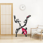 Daciye 3 in 1 Folding Upright Bike Indoor Home Exercise Fitness Equipment (Pink)