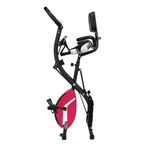Daciye 3 in 1 Folding Upright Bike Indoor Home Exercise Fitness Equipment (Pink)