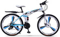 Bike Mountain 20/24/26 inch Adult Foldable Front and Rear Double disc Brakes Double Shock Absorber Commuting Comfortable