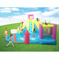 Kahuna 90778 Twin Peaks Outdoor Inflatable Backyard Kid Pool Water Park Two Slides Two Basketball Hoops Climbing Wall Sprinklers