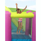 Kahuna 90778 Twin Peaks Outdoor Inflatable Backyard Kid Pool Water Park Two Slides Two Basketball Hoops Climbing Wall Sprinklers