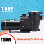 1.5 hp swimming pool pump spa water 110 volt outdoor above ground strainer motor