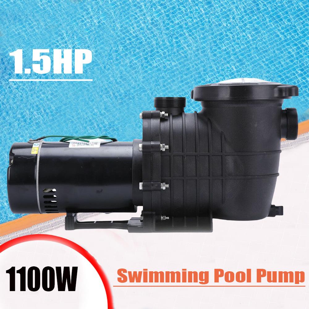 1.5 hp swimming pool pump spa water 110 volt outdoor above ground strainer motor