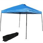 10 ft. x 10 ft. Blue Straight Leg Heavy-Duty Instant Canopy Event Tent with Rolling Bag