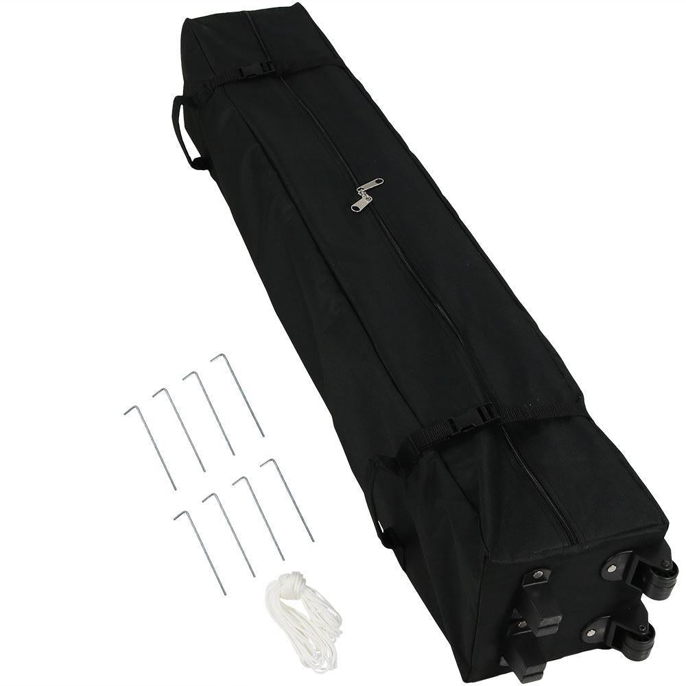 10 ft. x 10 ft. Blue Straight Leg Heavy-Duty Instant Canopy Event Tent with Rolling Bag