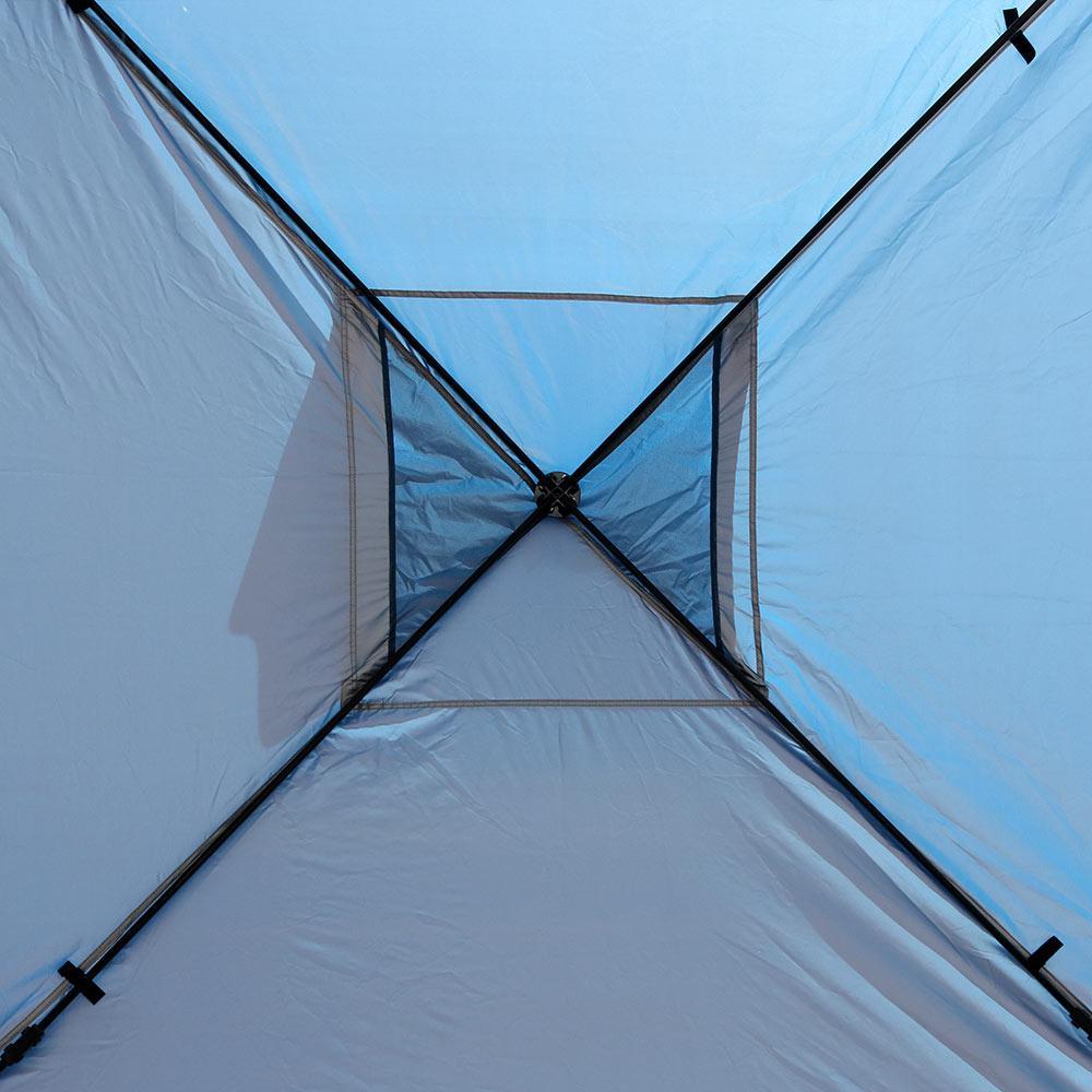 10 ft. x 10 ft. Blue Straight Leg Heavy-Duty Instant Canopy Event Tent with Rolling Bag