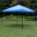 10 ft. x 10 ft. Blue Straight Leg Heavy-Duty Instant Canopy Event Tent with Rolling Bag