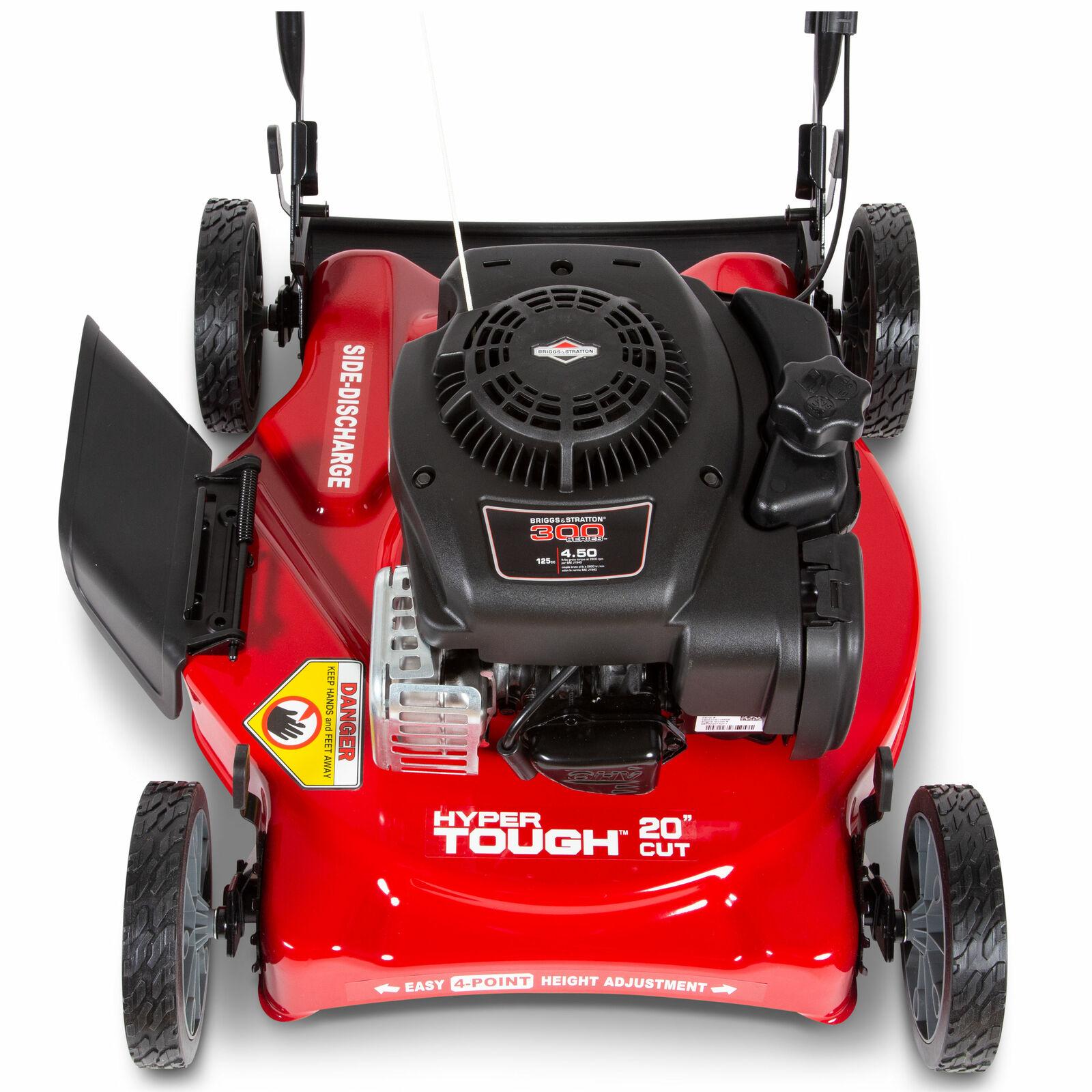 Hyper Tough 20 inch Side Discharge Push Mower with and Stratton Engine