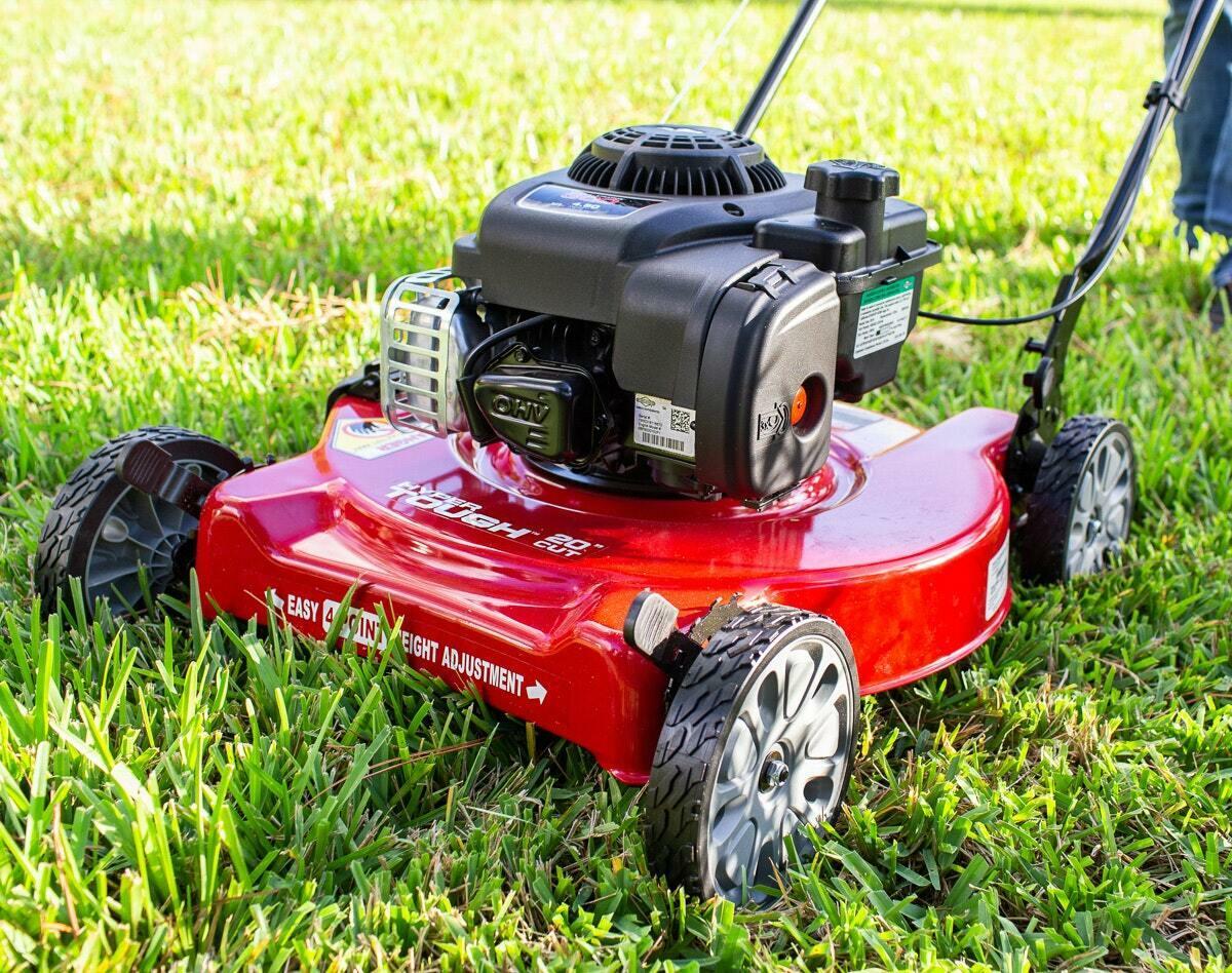 Hyper Tough 20 inch Side Discharge Push Mower with and Stratton Engine