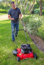 Hyper Tough 20 inch Side Discharge Push Mower with and Stratton Engine